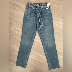 Hollister Denim High-Waisted Jeans with Belt